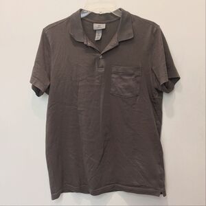 Taupe H&M Short Sleeve Shirt